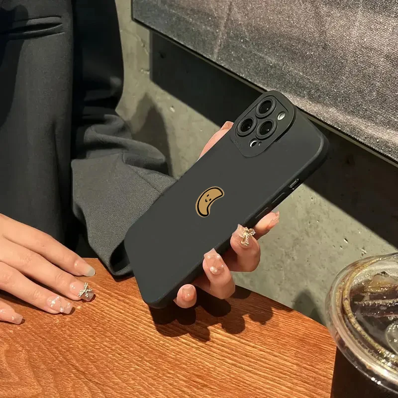 Para iPhone 15 Pro Max funda minimalista de dibujos animados sol Luna funda de teléfono para iPhone 16 15 14 13 12 11 XS XR X 7 8 Plus funda de silicona - imagen 5