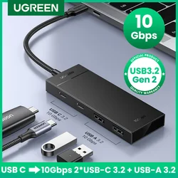 UGREEN Concentrador USB-C 3.2 Ethernet con Puertos