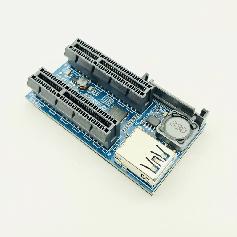 Nuevo agregar tarjeta PCI Express USB 3,0 adaptador elevador componentes de PC extensor PCIE Riser tarjeta PCI-E Riser PCI E Riser para tarjeta de vídeo - imagen 4