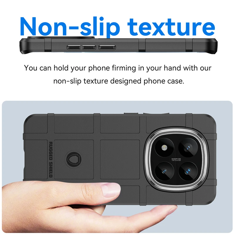 Para Xiaomi Redmi Note 14 Pro Plus funda protectora de goma mate de silicona Redmi Note 14 Pro Plus funda anticaída - imagen 4