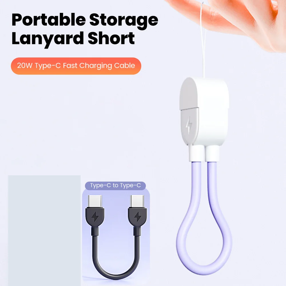 Cable USB tipo C Elough para Samsung Xiaomi mi Redmi Cable USB C 2.4A Cable de datos de carga rápida de teléfono tipo C Cable USB C de 180 grados - imagen 2