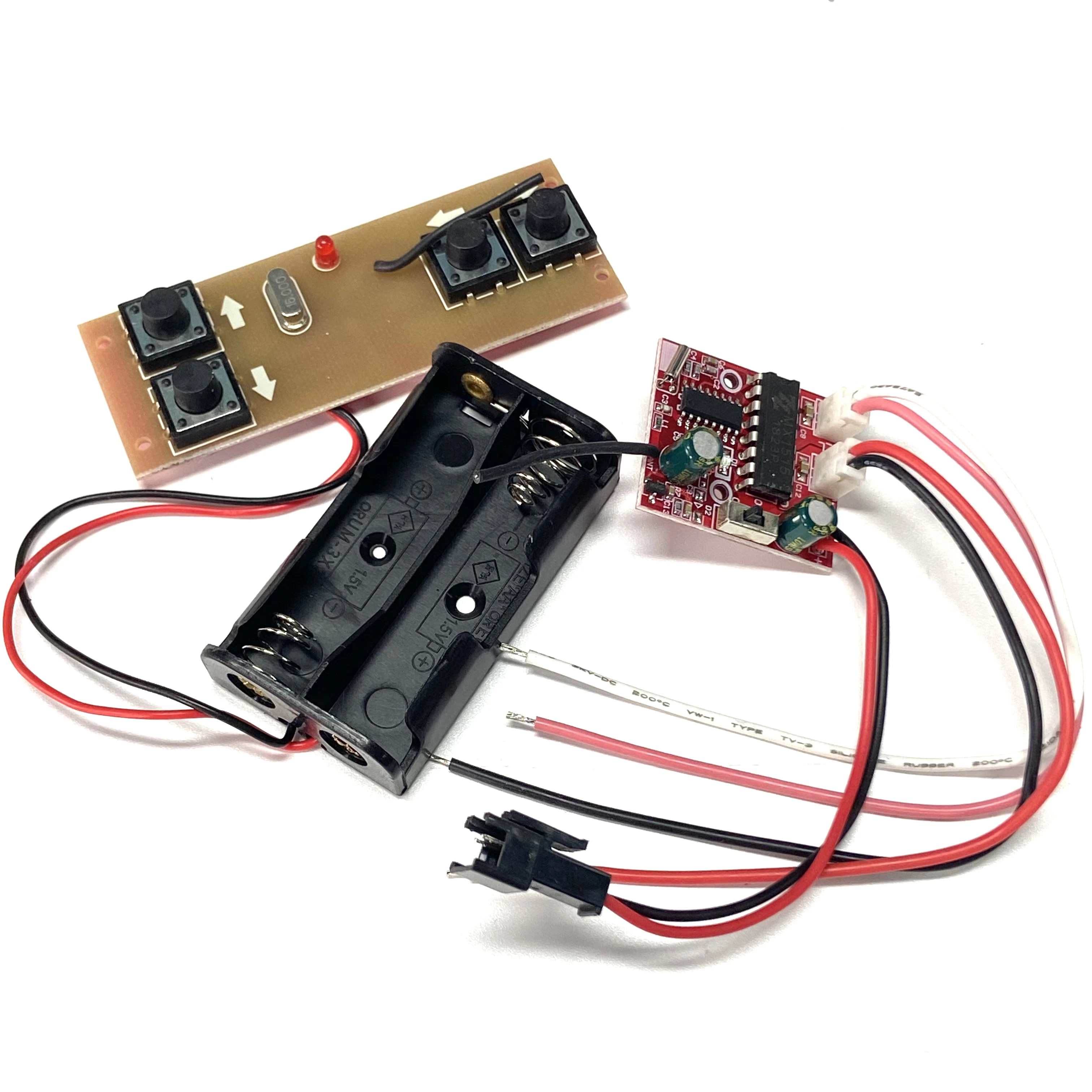 Kit de receptor de Control remoto inalámbrico de 4 canales, 2,4G, módulo de coche de juguete, modelo de barco, accesorios de Control remoto DIY TR100