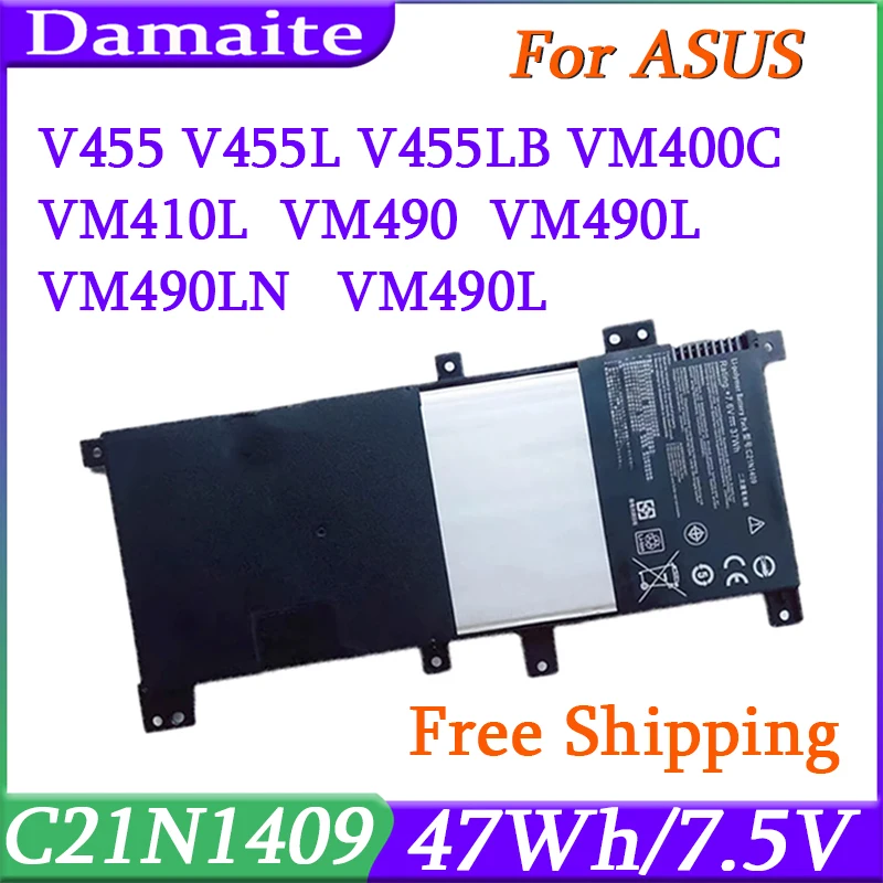 C21N1409 batería del ordenador portátil para Asus V455 V455L V455LB VM400C VM410L VM490 VM490L VM490LN VM490LN4510 X454LB Y483LD