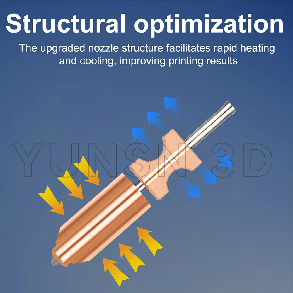 Boquilla Flashforge AD5X, nuevas boquillas Hotend de acero endurecido bimetálico mejoradas de 0,4mm para piezas de repuesto de impresora 3D AD5X - imagen 5