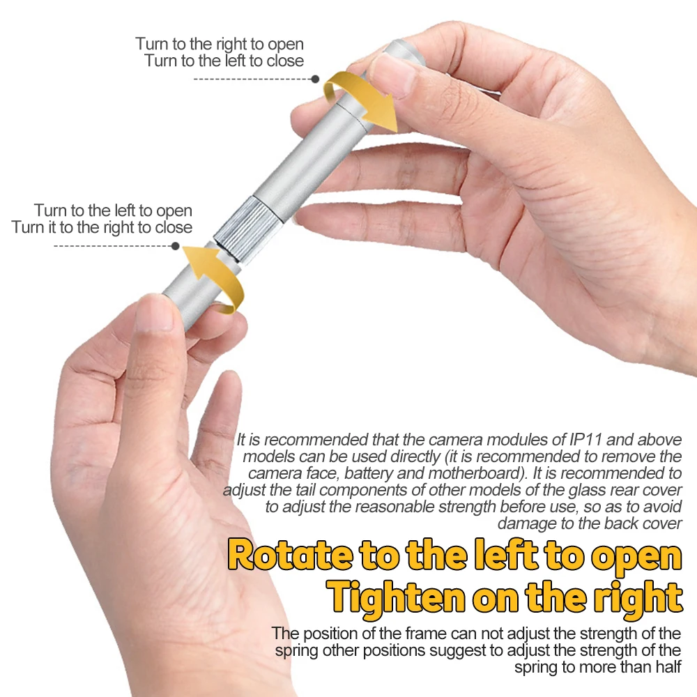 Teléfono móvil de cristal contraportada voladura pluma grieta demolición pluma marco de vidrio eliminación herramienta de reparación para Smartphone carcasa trasera - imagen 5