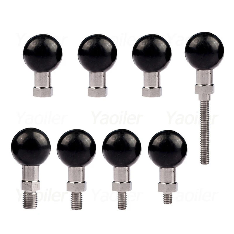 Adaptador de cabeza de bola de 1 pulgada, soporte de teléfono para motocicleta con M10 M8 M6 1/4 "-20 roscado, cabezal de bola de 1" para soporte de cámara DJI GoPro