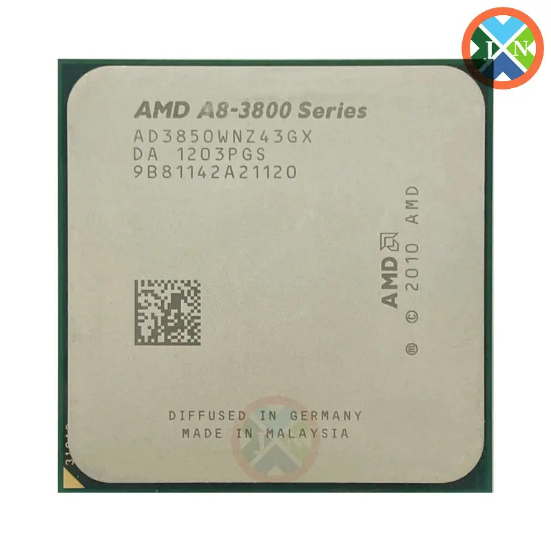 PROCESADOR AMD A8-series A8 3850 2,9 GHz Quad-Core CPU, procesador AD3850WNZ43GX Socket FM1, A8-3850