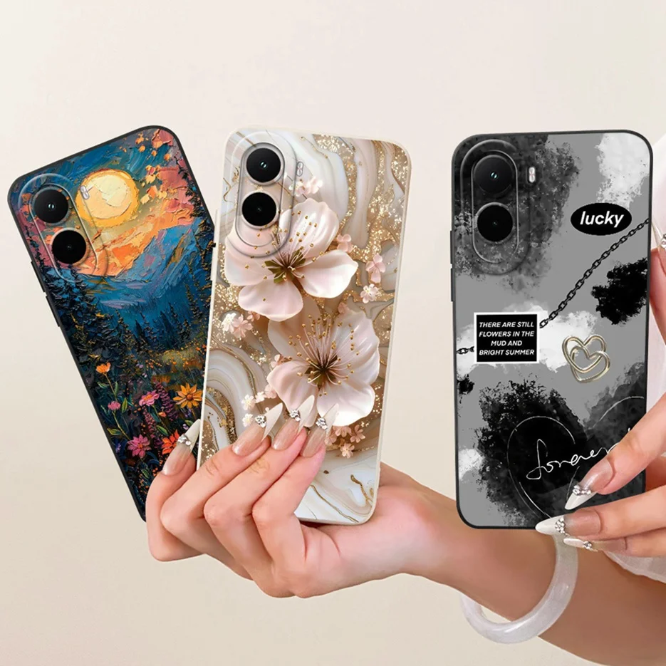Para Xiaomi Poco M7 4G funda bonita y divertida funda de dibujos animados a prueba de golpes funda de teléfono para Xiaomi Poco M7 Plus M7Plus 5G PocoM7 4G carcasa suave - imagen 2