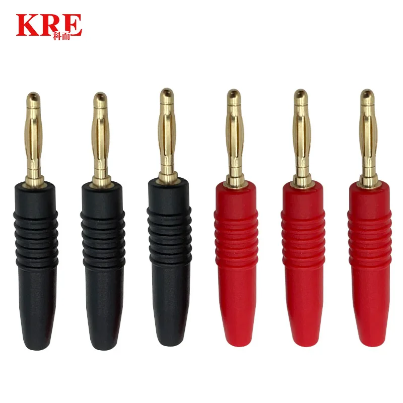 Conector Banana para altavoz de Audio, conector macho de 2mm, color rojo y negro, 20 piezas - imagen 2