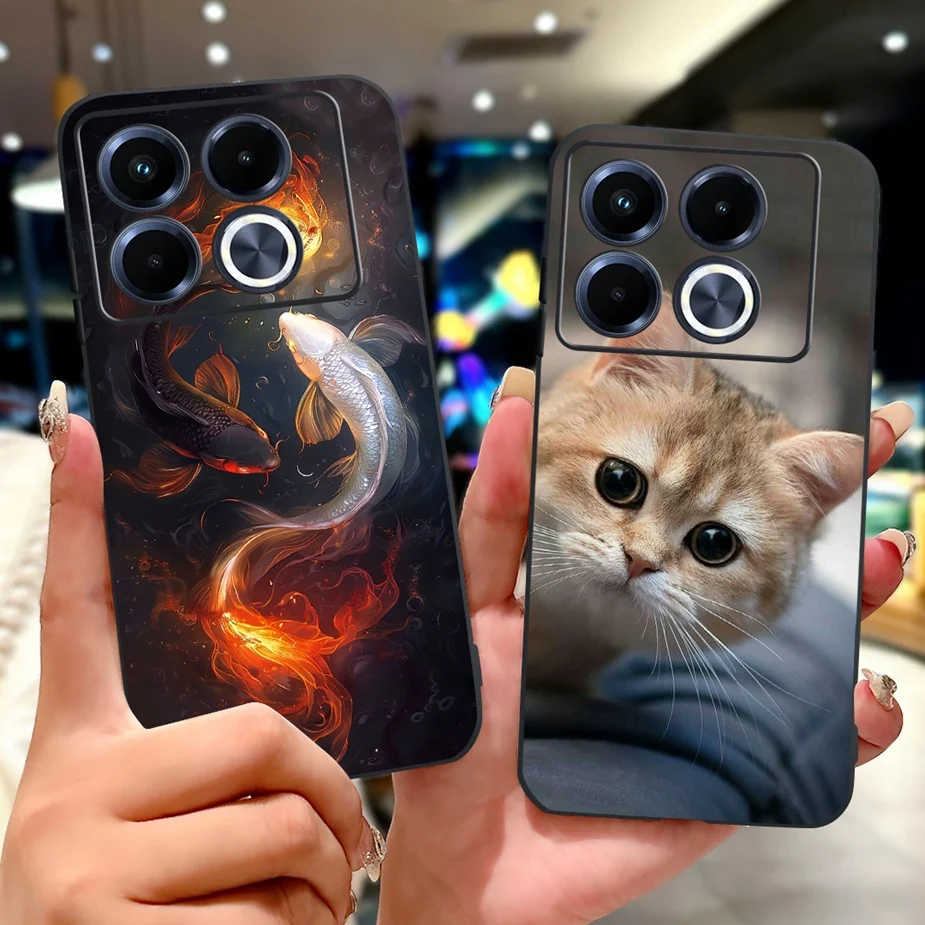 Para Infinix Note 40 5G funda X6852 elegante funda pintada funda de silicona suave para Infinix Note 40 Pro Plus Note40 X 40X Fundas bolsas - imagen 2