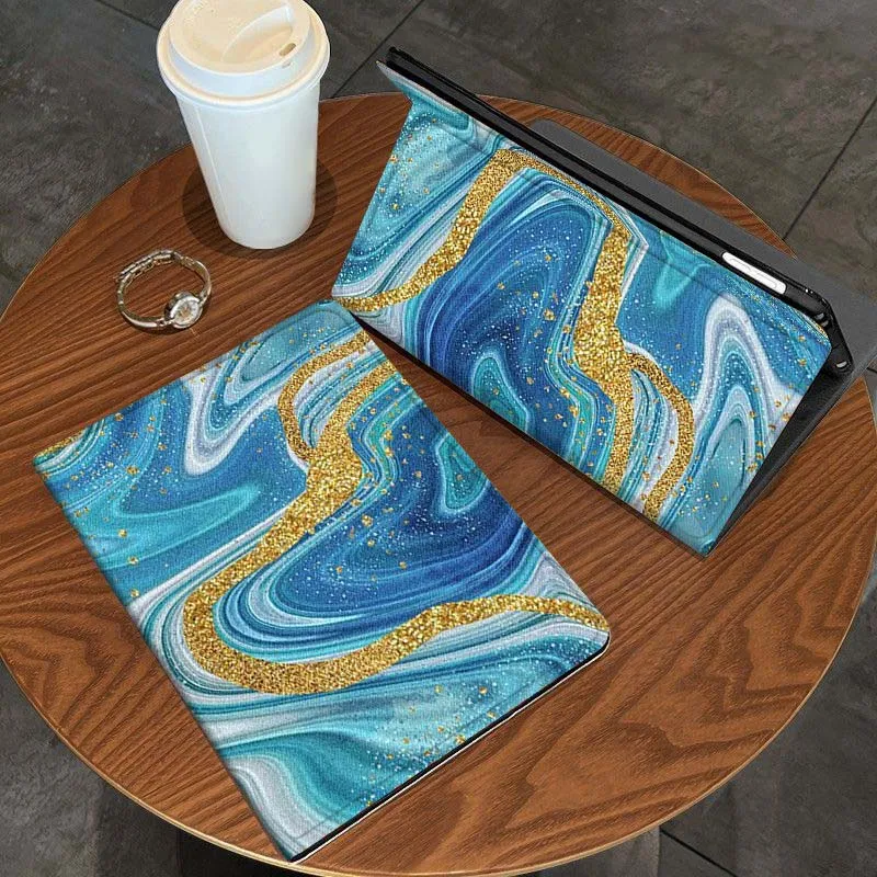 Patrón de impresión artística en color dorado para tableta Honor Tab Pad MagicPad 6 7 8 9 10 13 V7 V8 X8a X9a X9 X8 GT GT2 Pro - imagen 2