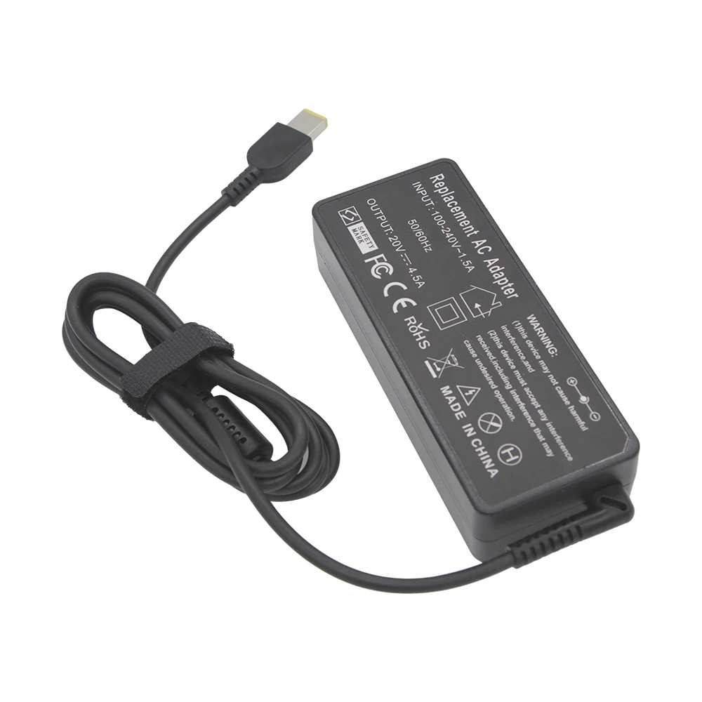 Cargador de ordenador portátil para Lenovo ThinkPad X1 Ultrabook B40, G50, M4400, M4450, Z50, Z505, Essential G400s, G405s, 20V, 4.5A, 90W, USB, OT-APB03 Pin - imagen 4