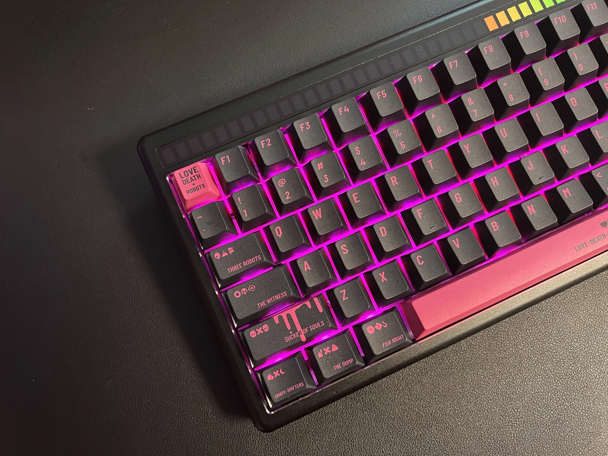 KCA Design Love Death And Robots Keycaps Cherry Profile Juego completo de teclas de teclado mecánico SUB PBT de cinco lados - imagen 4