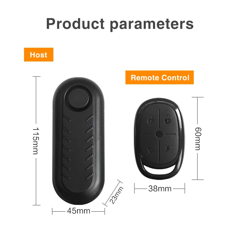 Alarma inalámbrica para bicicleta, alarma antirrobo con vibración para bicicleta, alerta impermeable para motocicleta, Control remoto, seguridad antirrobo, sonido de 110dB - imagen 5