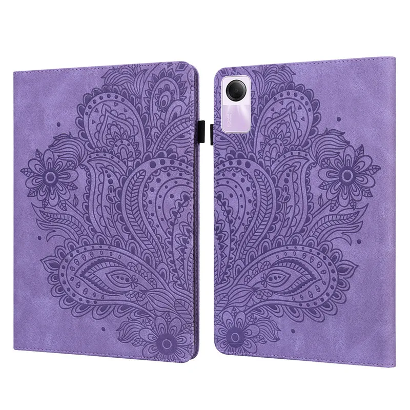 Coque para Xiaomi Redmi Pad Se 11 pulgadas 2023 Funda de cuero PU con relieve Funda con tapa para libro Funda Redmi Pad SE Funda Capa - imagen 2