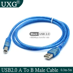 Cable USB 2.0 A-B Macho – Compatible Impresoras y Periféricos
