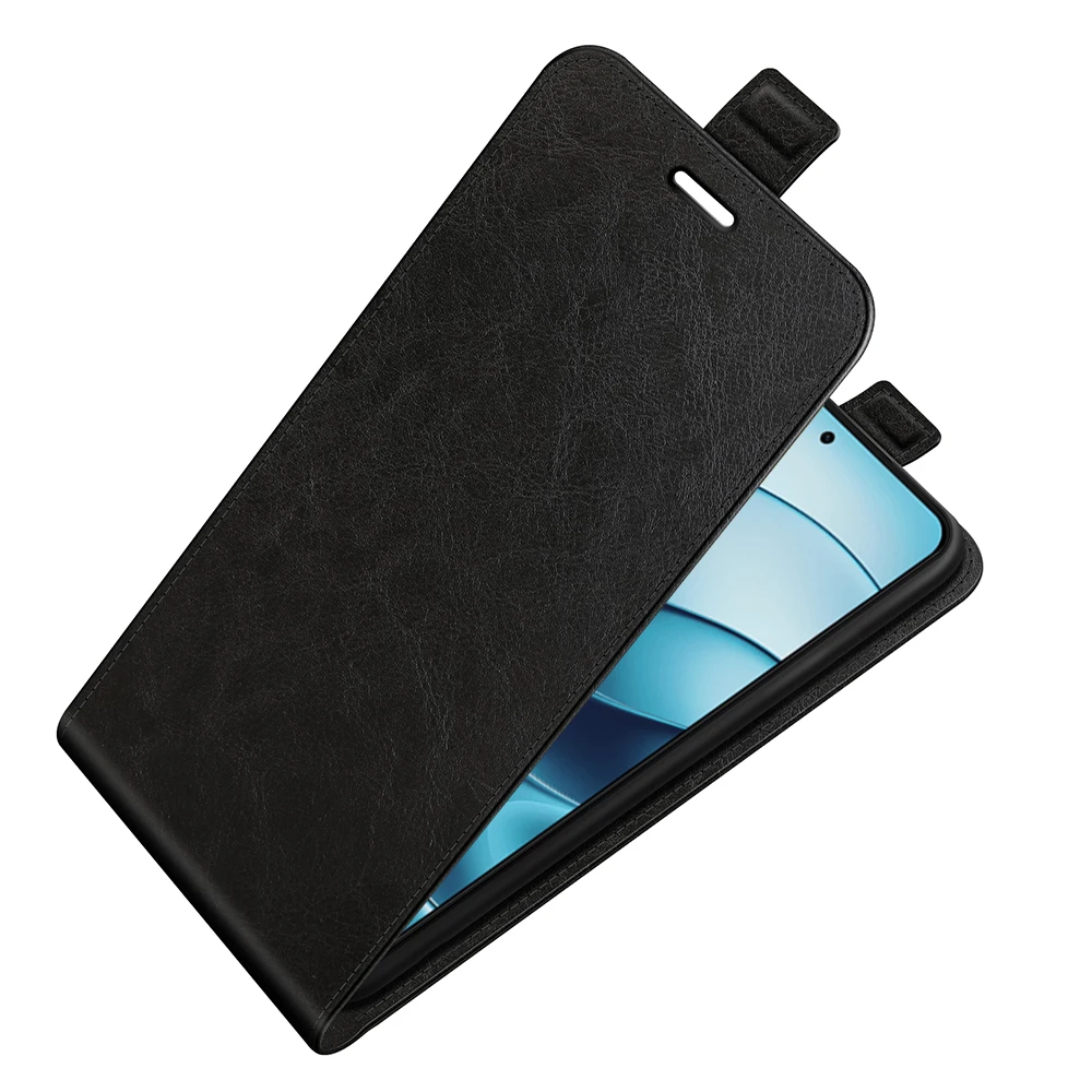 Para Redmi Note 14 4G funda de cuero con tapa de alta calidad funda Vertical para Xiaomi Redmi Note 14 4G con tarjetero - imagen 2