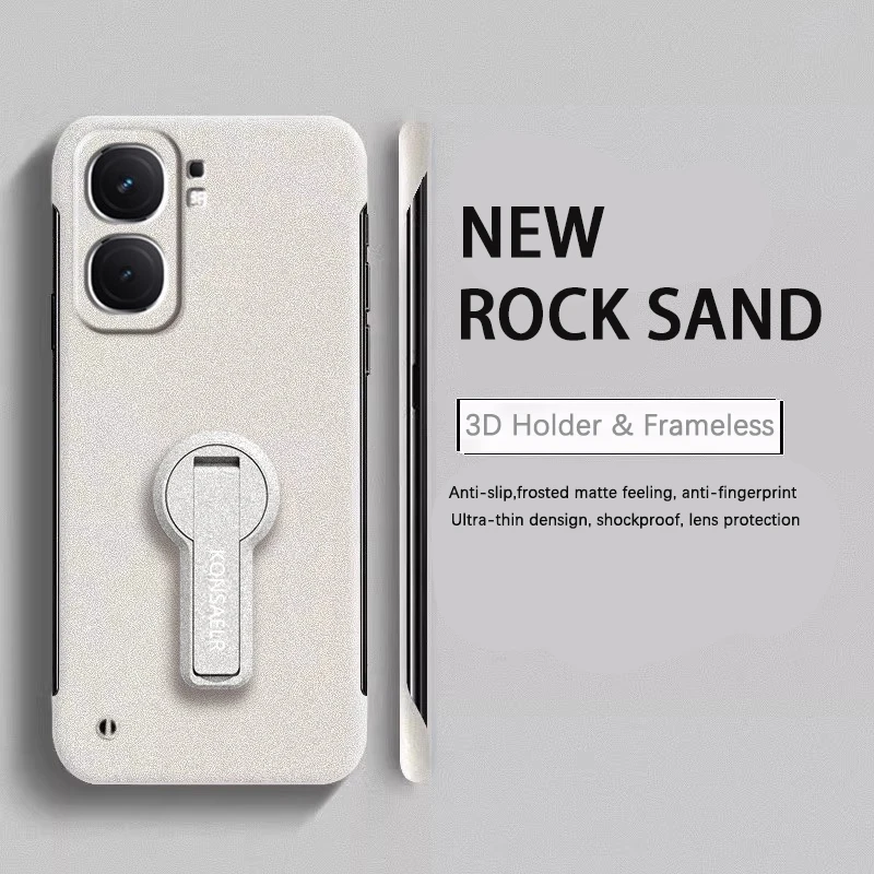 Lujo sin fronteras 360 °   Cubierta de soporte para IQOO NEO 10 9 9S 8 Pro, Funda esmerilada mate a prueba de golpes, Funda de parachoques - imagen 4