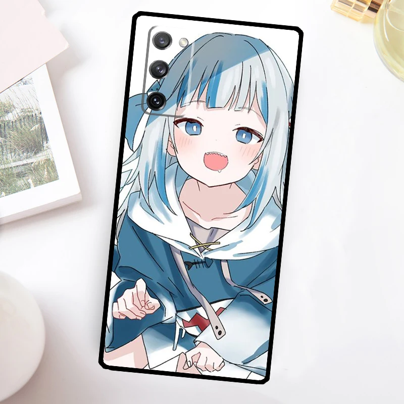Funda de Anime Gawr Gura Hololive para Samsung Galaxy S23 Ultra S22 Plus S20 S21 FE S8 S9 S10 Note 10 20 S24 Ultra - imagen 3