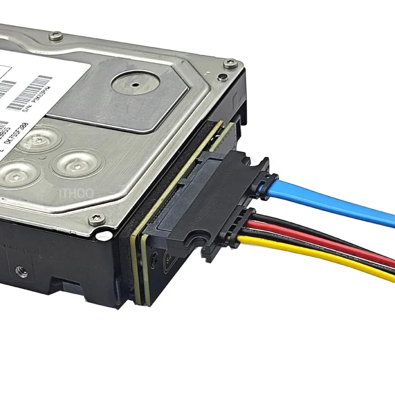 Convertidor de tarjeta de expansión de recuperación de datos SATA3.0 a SAS para disco duro SAS de 2,5 "y 3,5" con Cable SAS HDD SATA de 22 pines a 29 pines tarjeta elevadora 6G - imagen 4