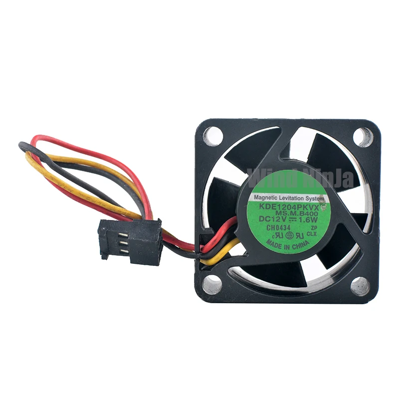 KDE1204PKVX ventilador de refrigeración de alta velocidad 4cm 40mm 40x40x20mm DC12V 1,6 W ventilador de fuente de alimentación de chasis de 3 pines 8200 RPM para Hardware de computadora - imagen 3