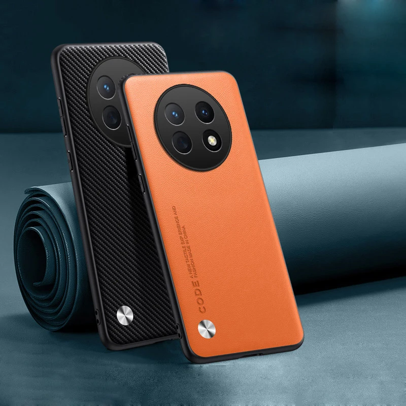 Funda rígida de protección de lente a prueba de golpes de cuero PU de primera calidad para Huawei Nova Y91 Y90 Y71 Y70 Plus Y61 Y60