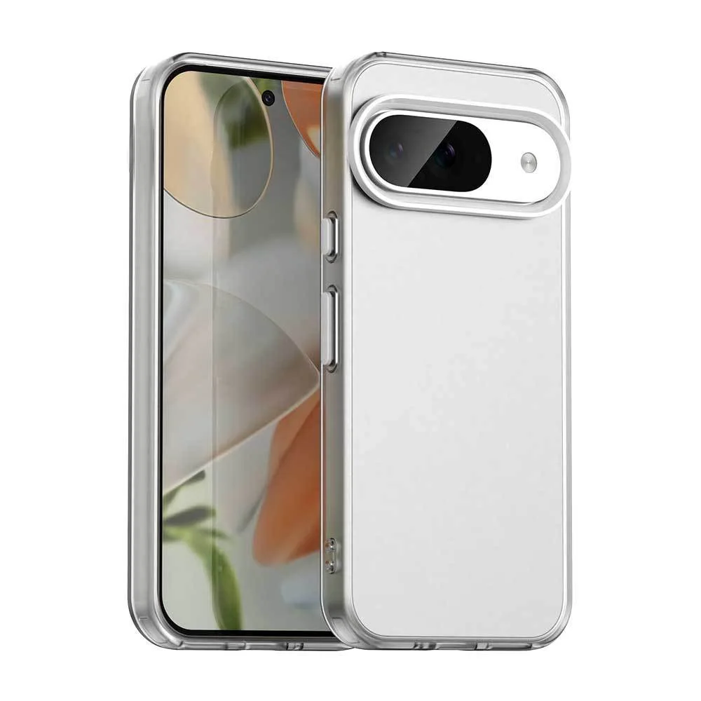 1 funda trasera translúcida para Google Pixel 9 9A 9 Pro XL 9 Pro 8 Pro 8A Color caramelo hecho PC y TPU para resistencia a prueba de golpes - imagen 3