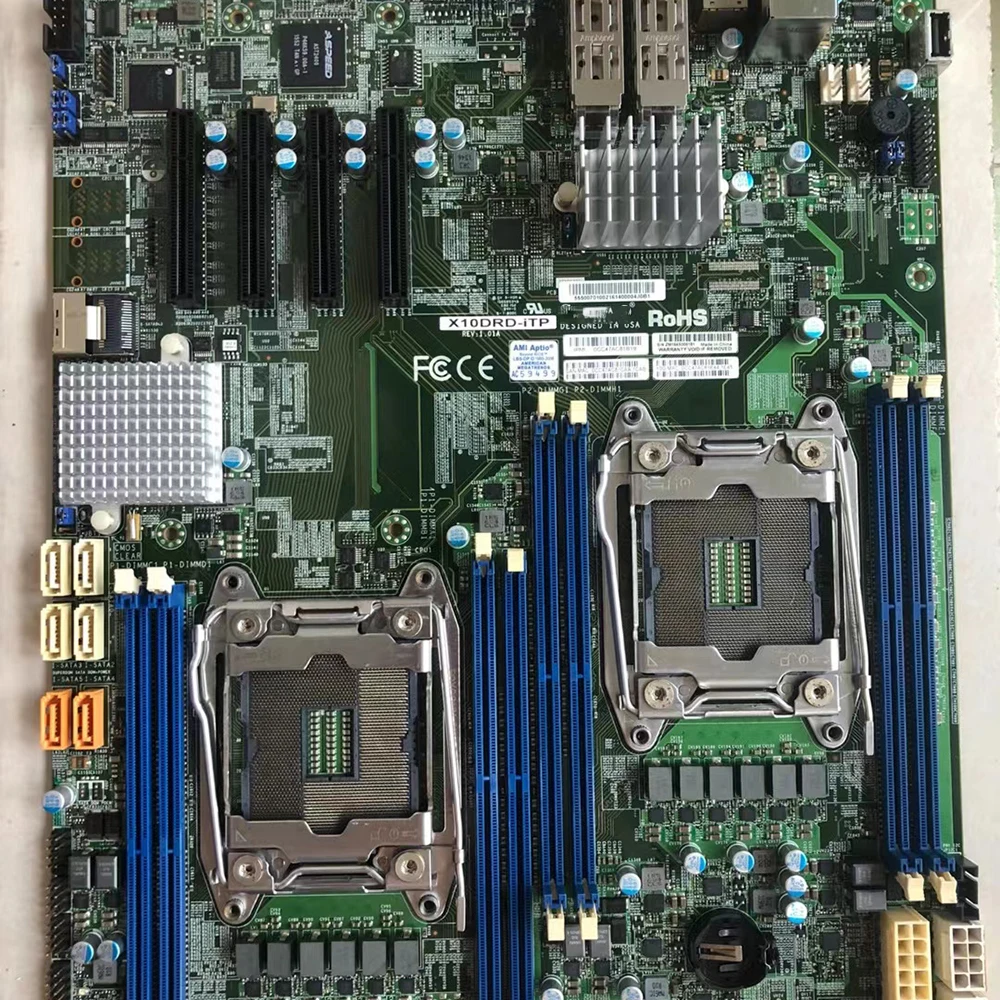 Para placa base de servidor Supermicro E5-2600 v4/v3 procesador familiar puerto dual 10G SFP + LGA2011 DDR4 X10DRD-iTP - imagen 3