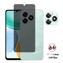 Para Honor X5c Glass Honor X5c Protector de pantalla privacidad vidrio templado Protector de teléfono lente de cámara trasera película en Honor X5c Plus