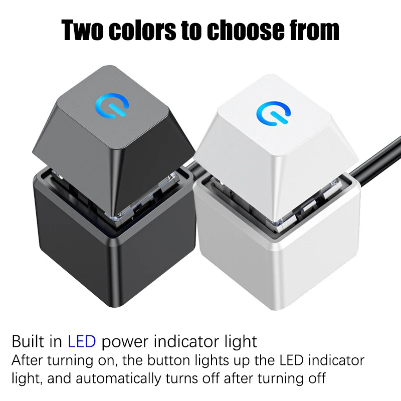 PC LED PC caja de ordenador botón externo caja de ordenador placa base botón de llave mecánica placa base potencia de arranque externa