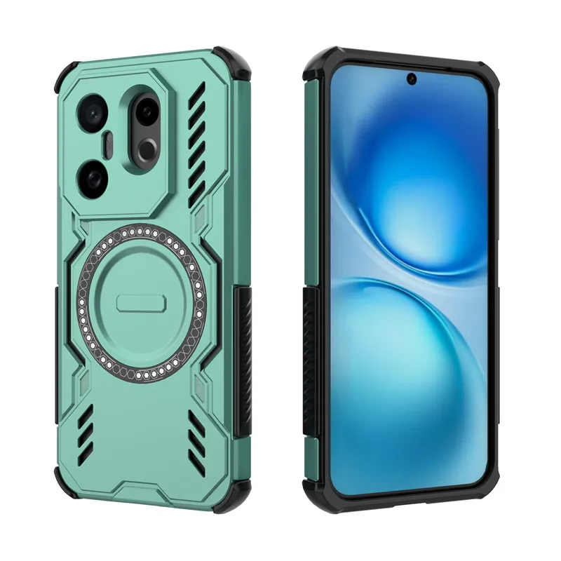 Para ViVo X200 FE funda ViVo X200 FE S30 Pro Mini cubierta disipación de calor fundas de teléfono de carga inalámbrica magnética ViVo S30 Pro Mini - imagen 5