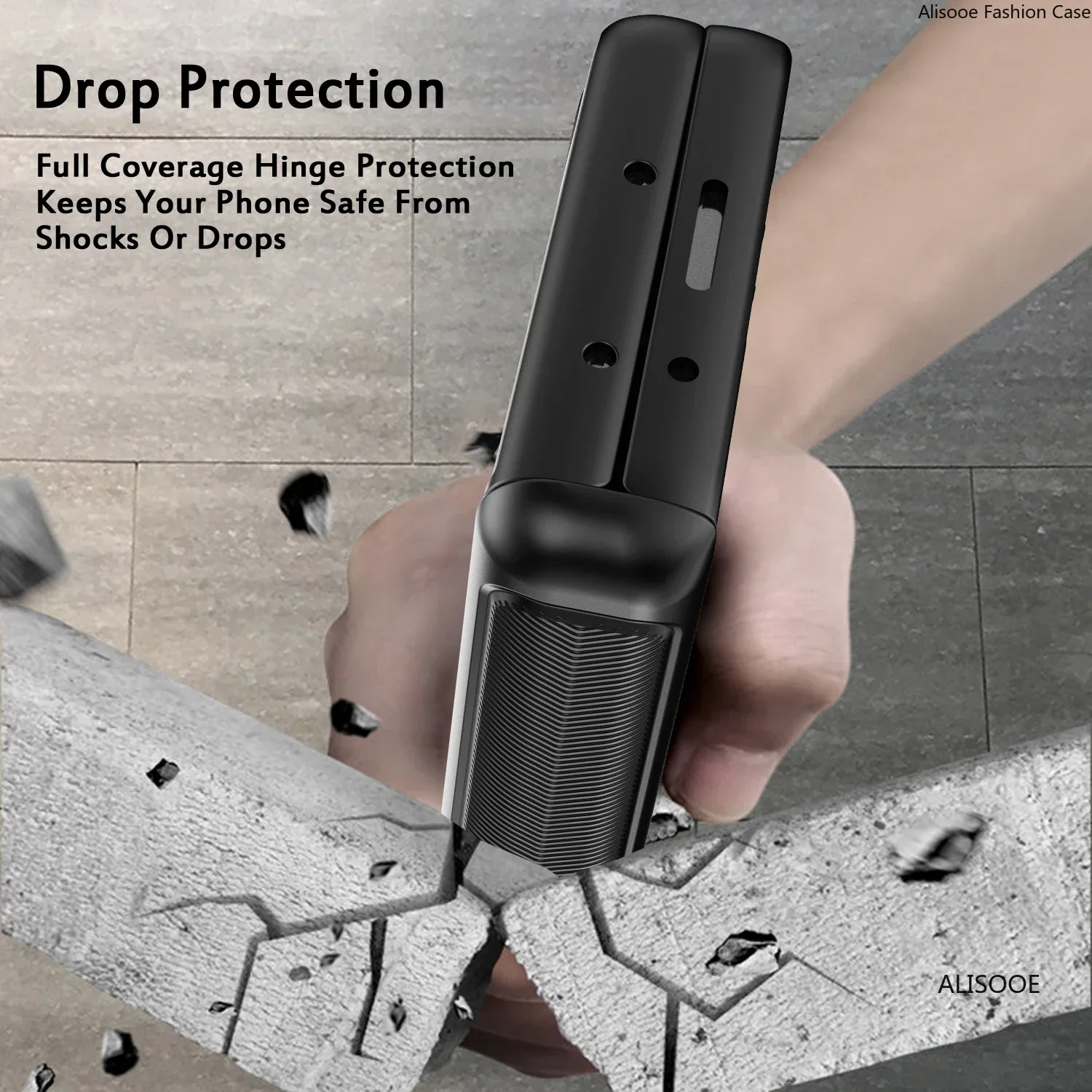 Funda con bisagras Z Fold 6 para Samsung Galaxy Z Fold 6 5 4 3 Funda con bisagras Protección completa Pantalla frontal Cubierta de plástico duro de vidrio Funda - imagen 3