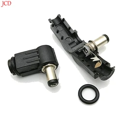 Enchufe de alimentación CC de 1 piezas, cableado assem DC5.5 * 2,5 5,5*2,1 4,0*1,7 3,5*1,35 4,8*1,7mm, enchufe de CC soldado a mano, codo de 90 grados