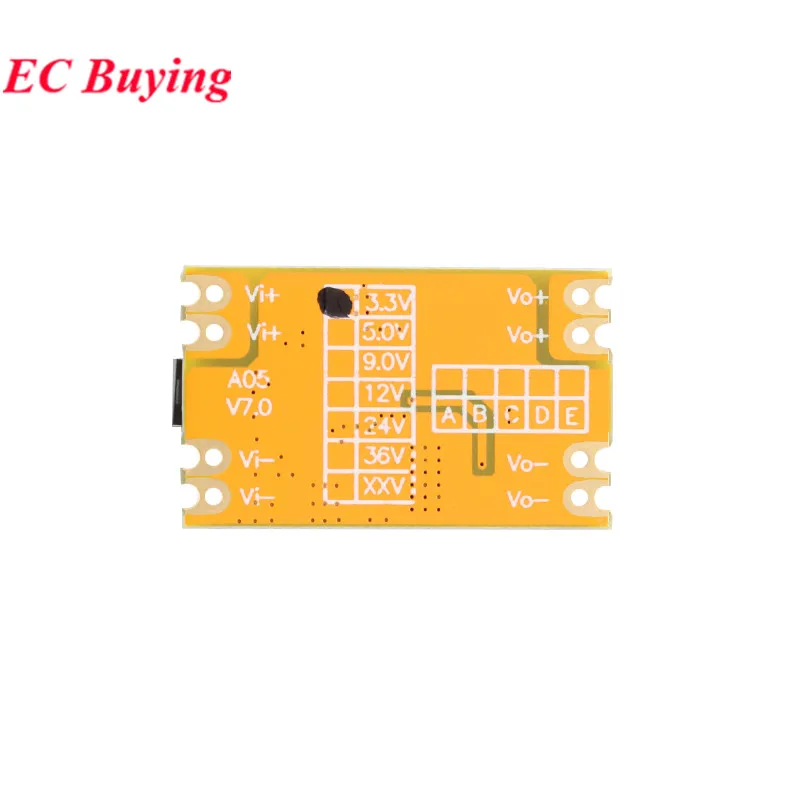 Módulo de fuente de alimentación reductor de DC-DC, entrada de 8-55V a 3,3 V/5V/9V/12V/15V/24V, salida 2A, placa de circuito de alta corriente, 10 Uds./1 ud. - imagen 5