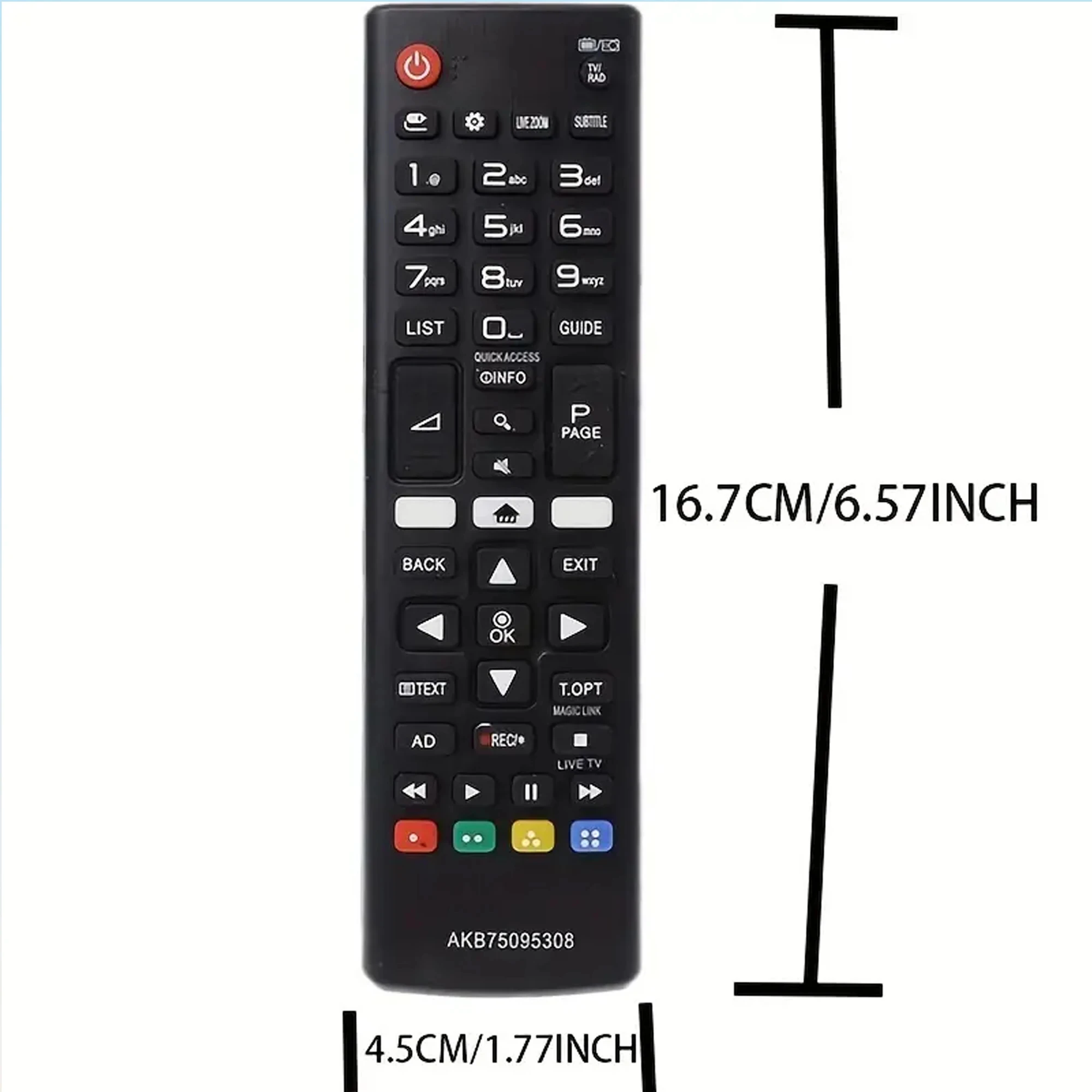Mando a distancia universal AKB 75095308   ABS de alta calidad para LG Smart TV 32LJ610V 43UJ634V 49UJ634V 55UJ634V 65UJ634V 43UJ6309 - imagen 3