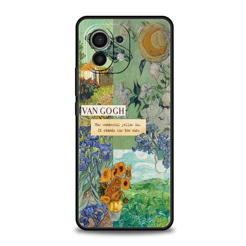 Funda de teléfono de Arte de van gogh con cielo estrellado, carcasa suave para Xiaomi 14, 13T, 12T, Pro, 12, 13, 11, Ultra, Mi Note 10 Lite, 10T, 5G, 11X Pro, 11T, 11i, 9T - imagen 4