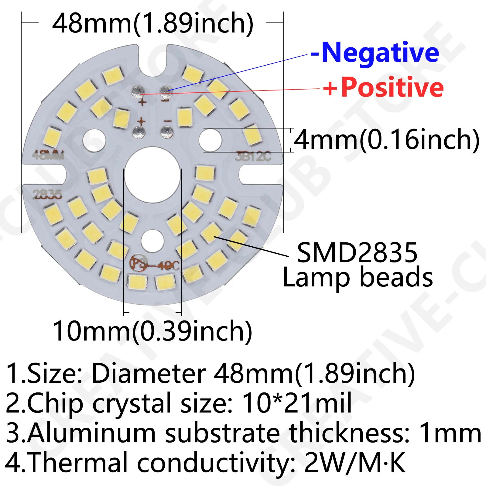 Chip LED SMD 12W DC35-37V 2835 tablero de luz de brillo DIY para luz descendente LED PCB de techo con placa de lámpara de repuesto de bombilla LED - imagen 5