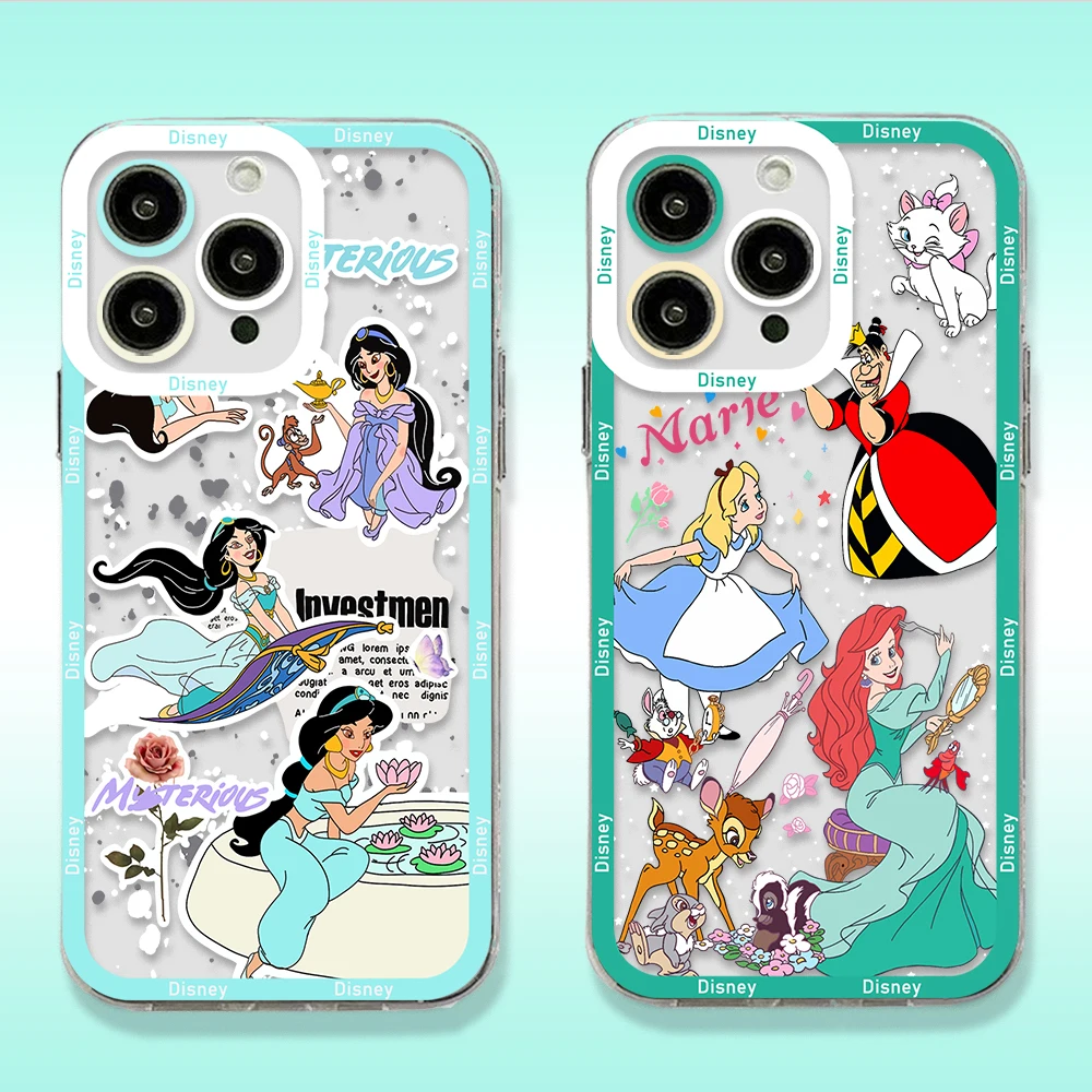 Cartoon Aurora Mermaid Snow White Princess Phone Case For iPhone 15 14 13 12 11 Mini Pro Max X XR XSMax 6S 6 7 8 Plus 20SE Cover - imagen 3