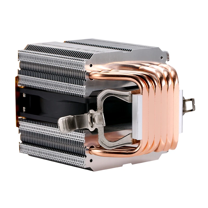 LANSHUO 6 torres gemelas de tubo de calor ventilador enfriador de CPU X99 E5 i3 i5 i7 i9 procesador Compatible LGA115x 1200 1700 1851 2011 2066 AM4 AM5 - imagen 3