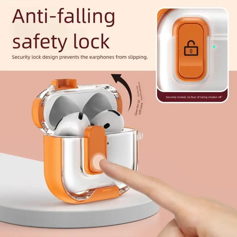 Estuche para auriculares con apertura superior automática y cubierta con cierre magnético seguro K1KF