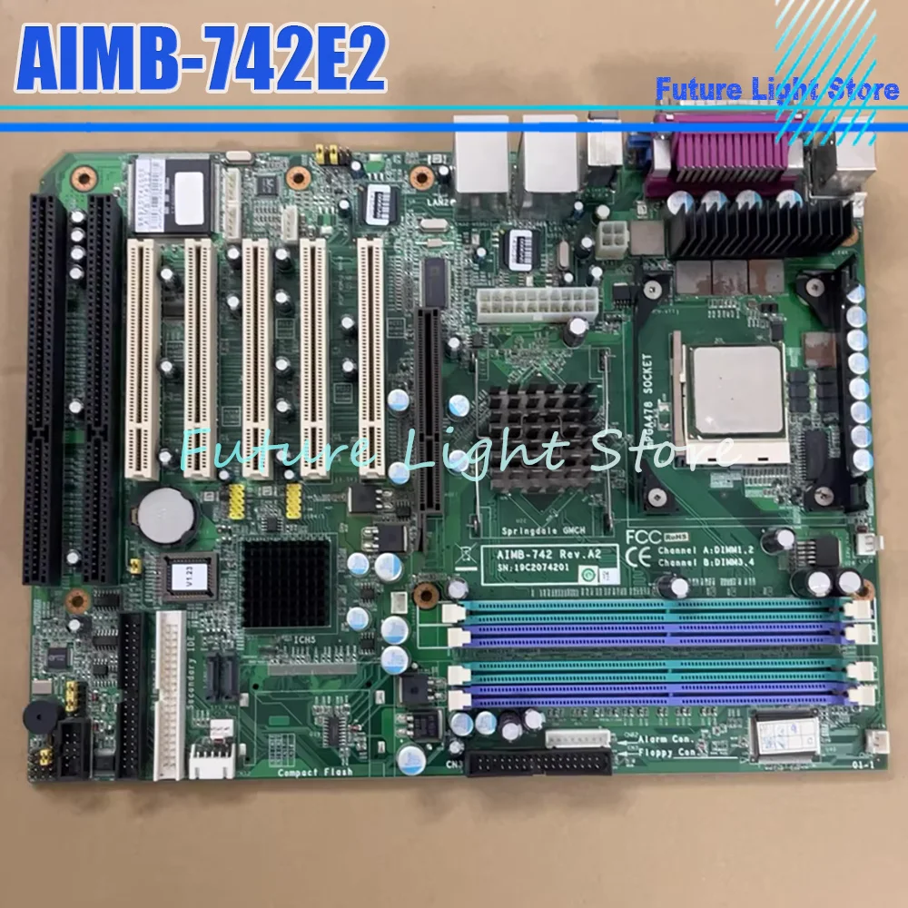 AIMB-742 REV:A1 Placa base de control industrial Dual-NIC AIMB-742E2 - imagen 2