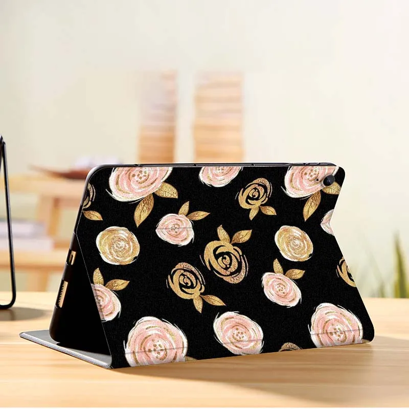 Vintage creativo flor rosa para Samsung Galaxy Tab A A7 A8 A9 A11 S6 S11 10,1 10,4 10,5 pulgadas Lite Plus funda para tableta - imagen 4