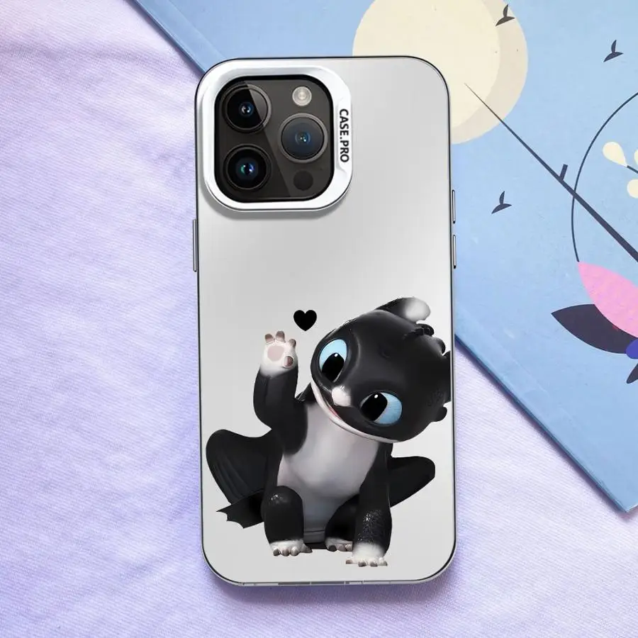 Funda trasera de teléfono con bonito dragón de dibujos animados para iPhone 16e 13 16 17 Pro Max 14 12 XS 15 Plus 17Air XR 11 - imagen 3