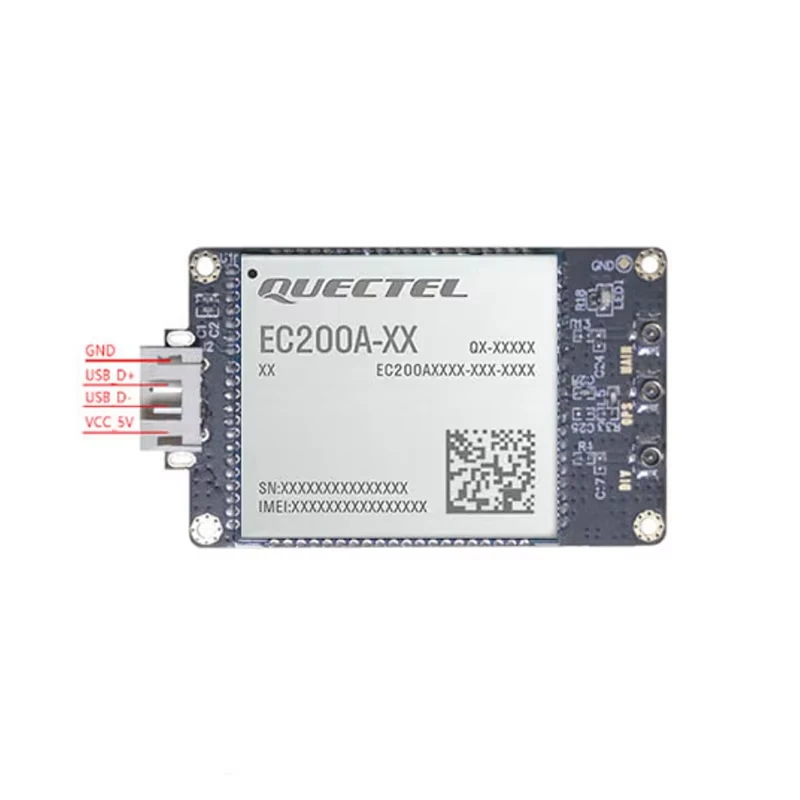 Quectel EC200A-EU LTE Cat4 Módulo USB Dongle TTL Conector de 4 pines USB2.0 Europa Asia-Pacific América Latina Australia Nueva Zelanda