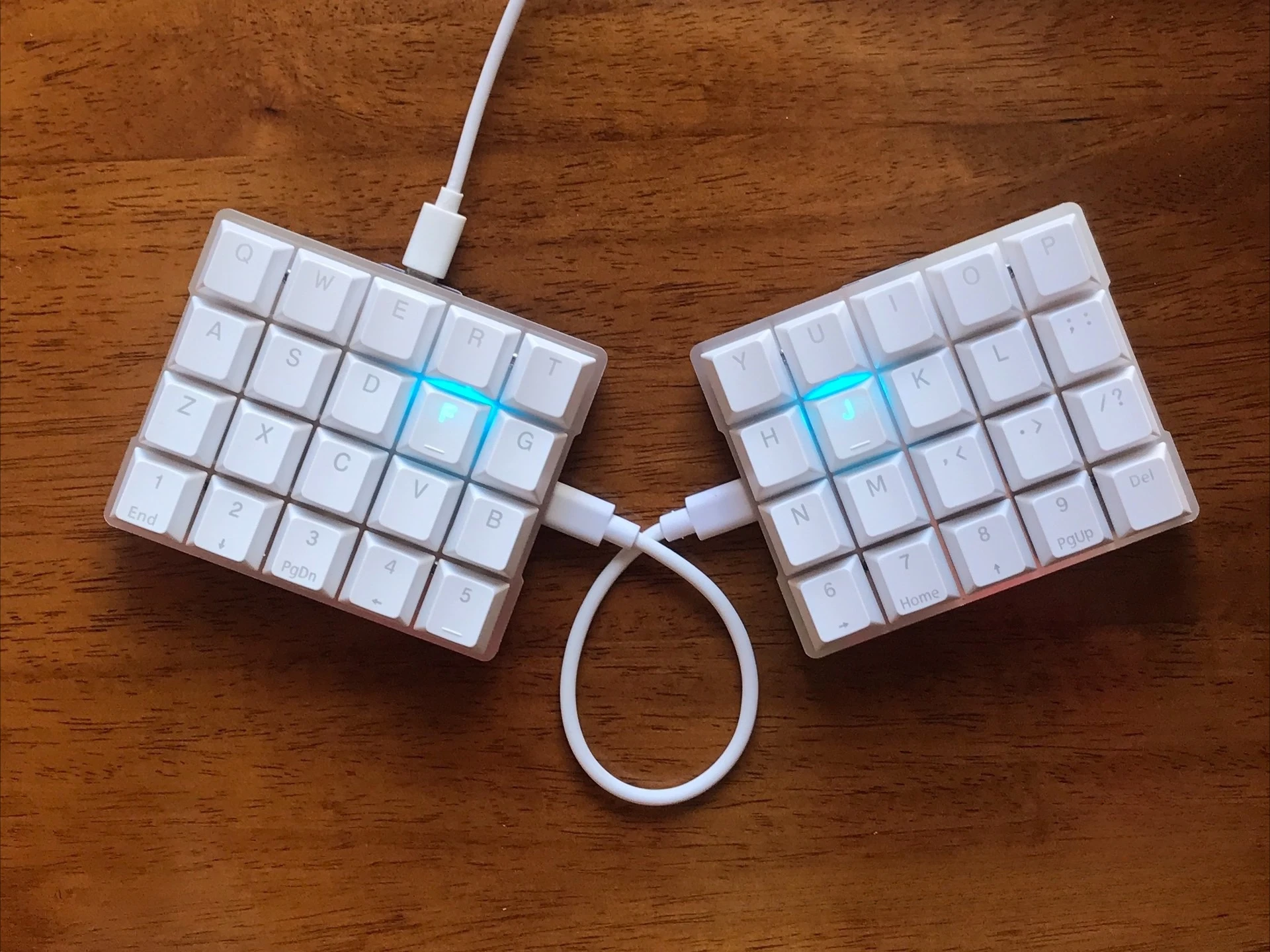 X4 Split Keyboard Wired Single-mode Hot-swappable 40 keys Knob Mechanical Keyboard Custom Qmk/VIAL Key-changing Split Keyboard - imagen 5
