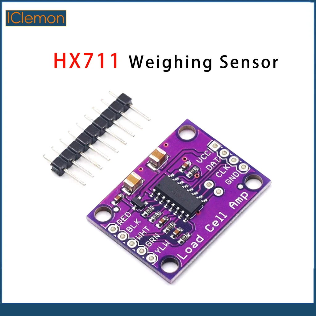 Módulo de Sensor de pesaje HX711, báscula electrónica de alta precisión, placa de desarrollo de convertidor A/D de doble canal de 24 bits, 1/5 Uds.