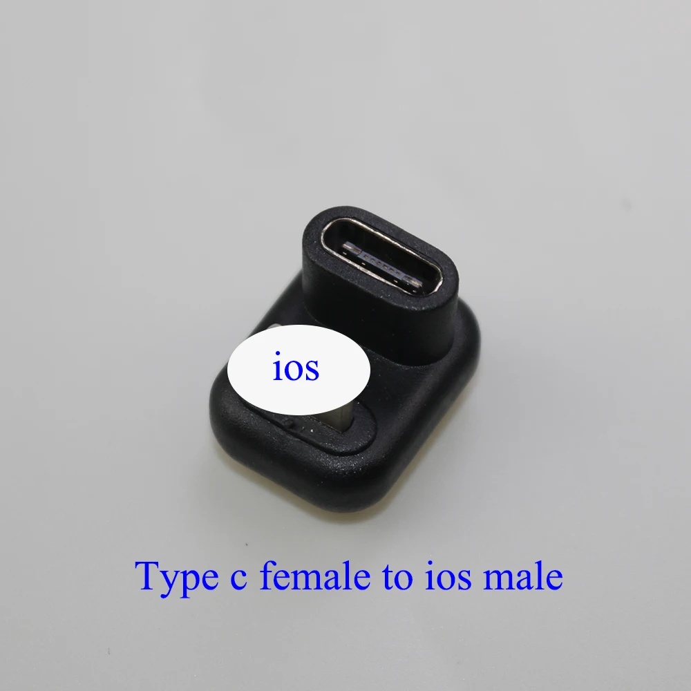 Adaptador de datos en forma de U tipo C a ios, convertidor de carga rápida de 20W para Macbook, Xiaomi, Samsung S20, 1 unidad - imagen 3