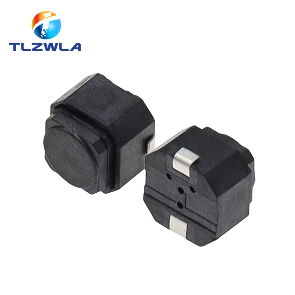 Interruptor táctil trenzado de piezas, pulsador silencioso de silicona, 6x6x5 MM, 2 pines, 100 - imagen 3