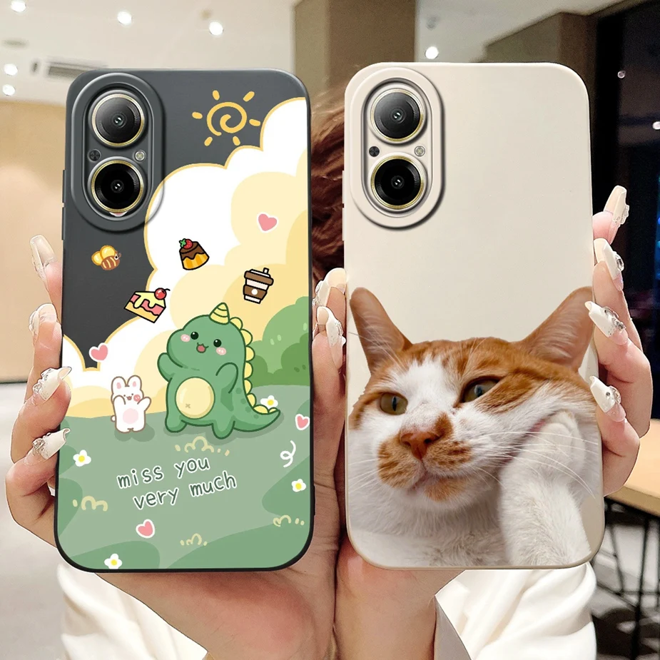 Funda de silicona blanda para teléfono móvil, carcasa de lujo pintada en caramelo de 6,72 pulgadas para Realme C67 4G, RMX3890, Realme C67 C 67 RealmeC67 4G - imagen 3