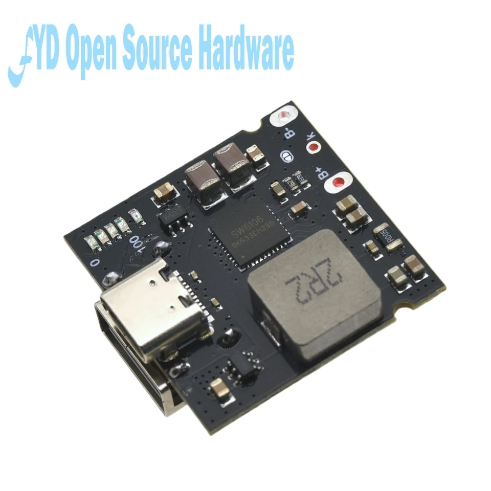 Placa integrada de carga y descarga de batería de litio de 3,7 V 4,2 V PD módulo de banco de energía móvil de carga rápida bidireccional 4A - imagen 2